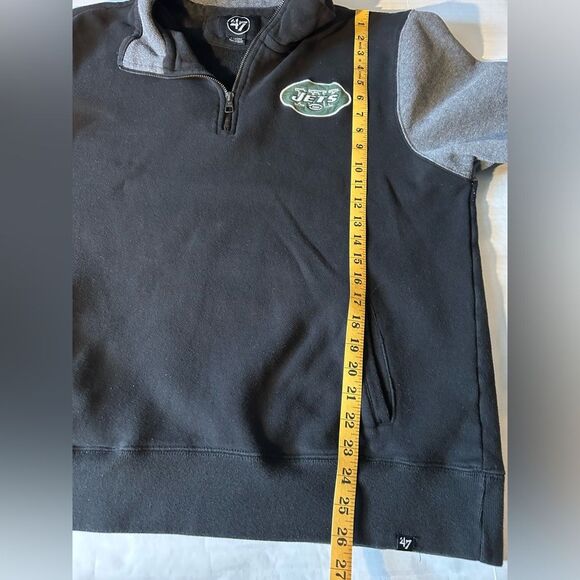 47 New York Jets Quarter Zip Pullover Size XL - Picture 7 of 8